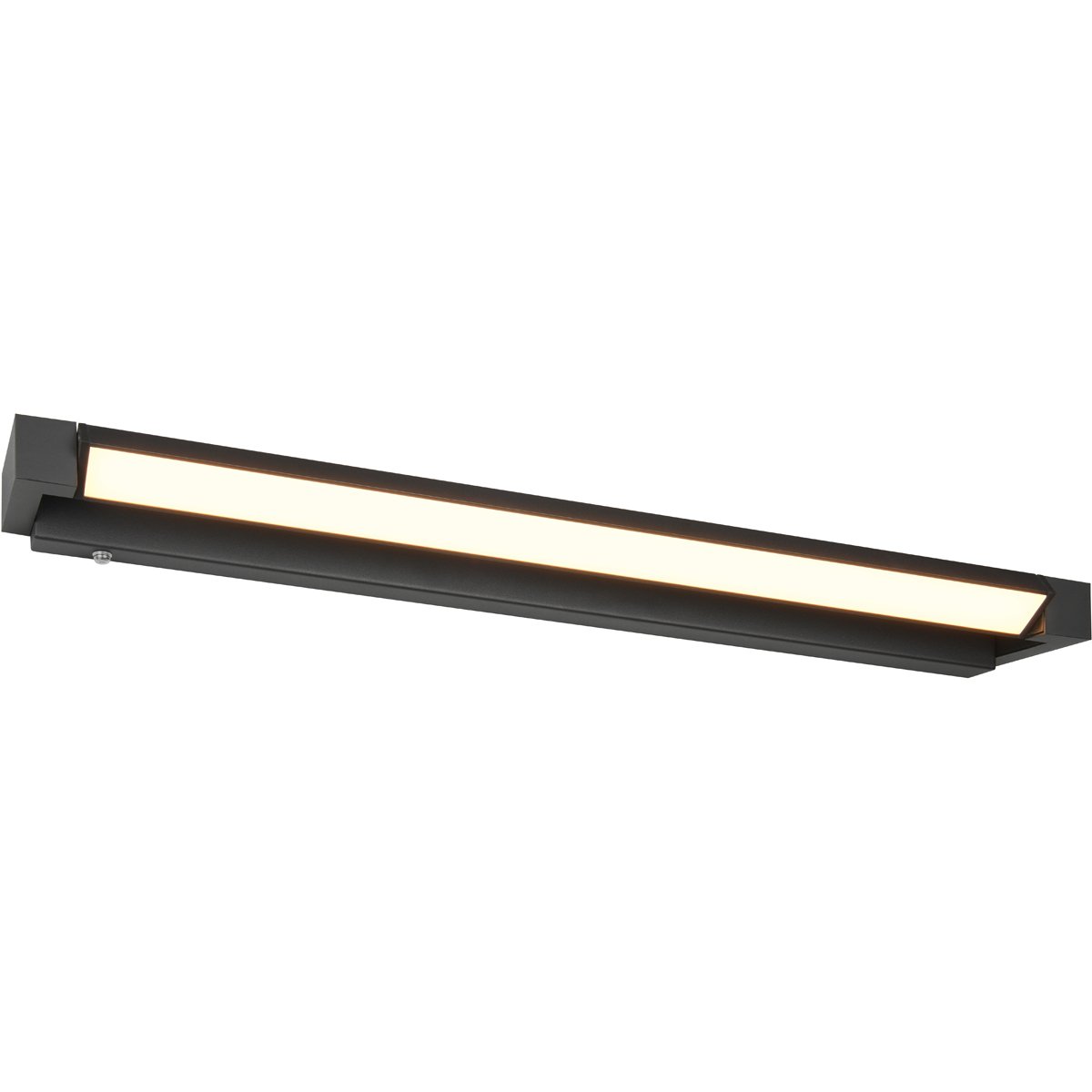 BES LED LED Wandlamp - Wandverlichting - Trion Fabio XL - 15.5W - Aanpasbare Kleur - Touchdimmer - Mat Zwart - Aluminium
