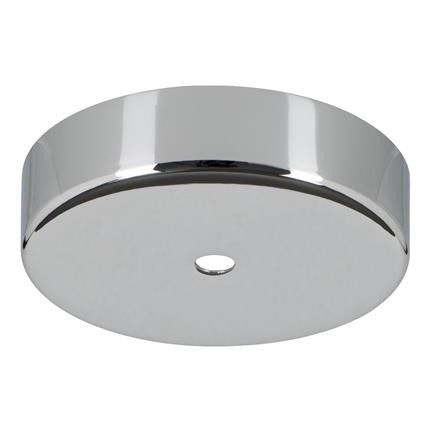 Bailey plafondkap metaal chroom + transparante kabel grip