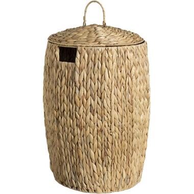 Leen Bakker Mand met deksel Jaap - naturel - 60xØ42 cm