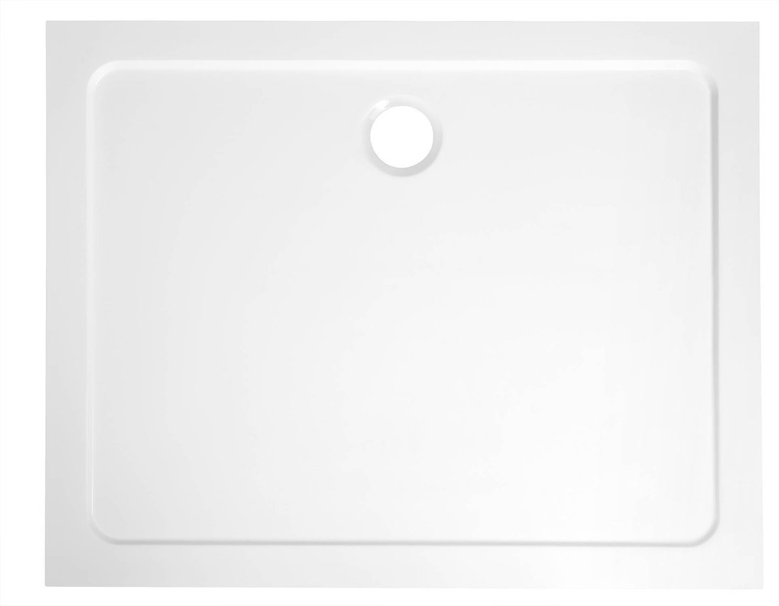 Aqualine Tecmi rechthoekige douchebak 90x80cm wit