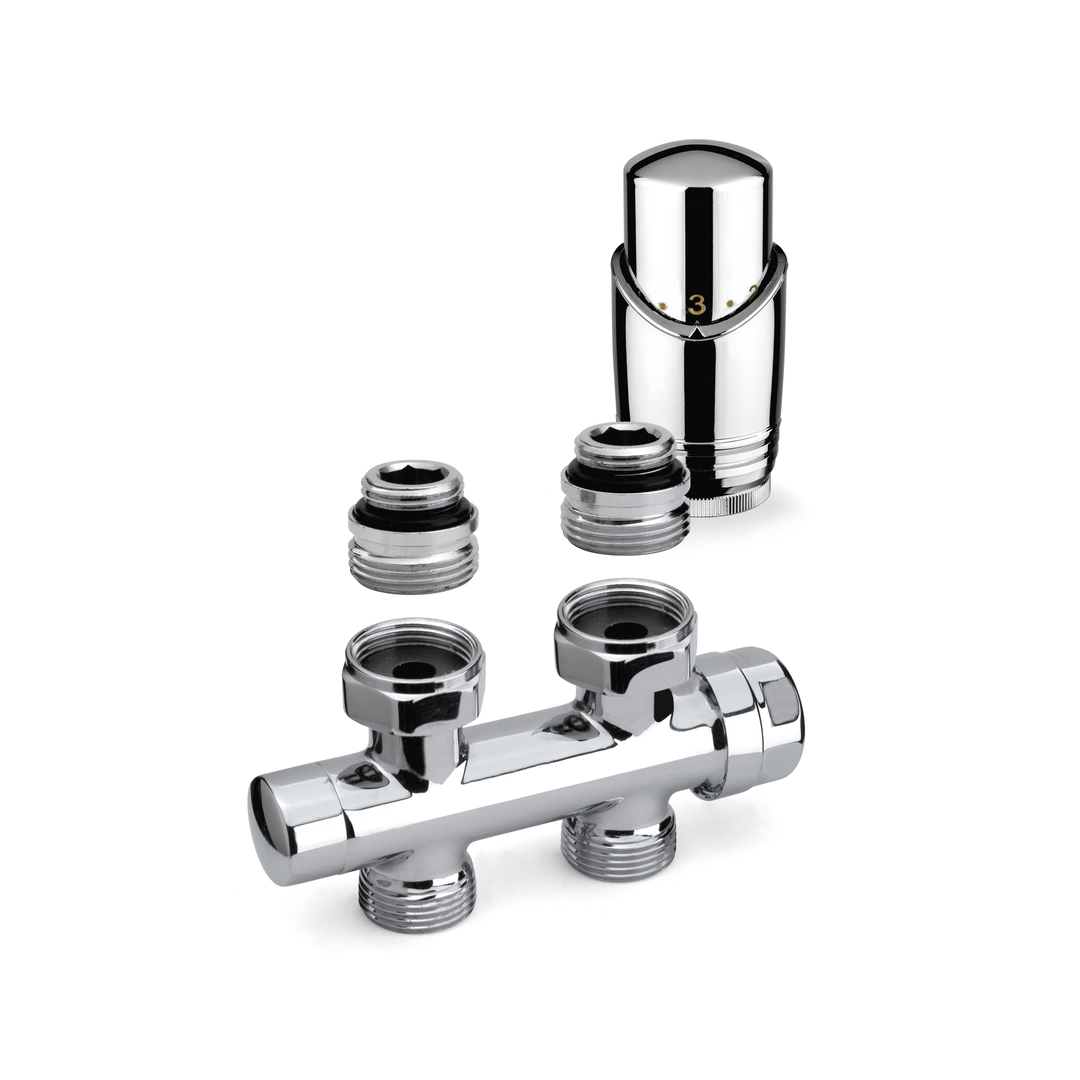 Plieger Valvova design onderblok set recht chroom