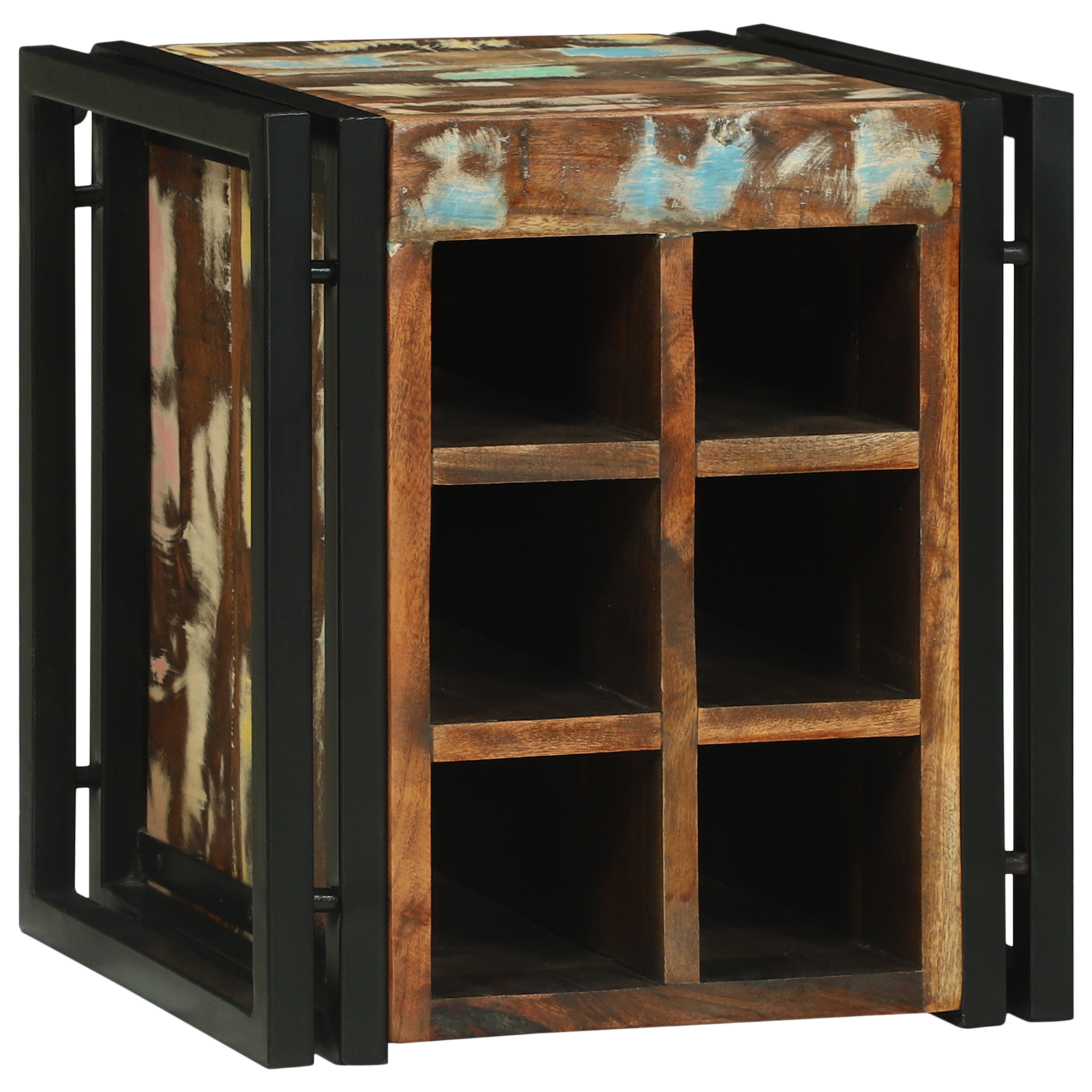 vidaXL Wijnrek 34,5x35x39 cm Massief Gerecycled Hout