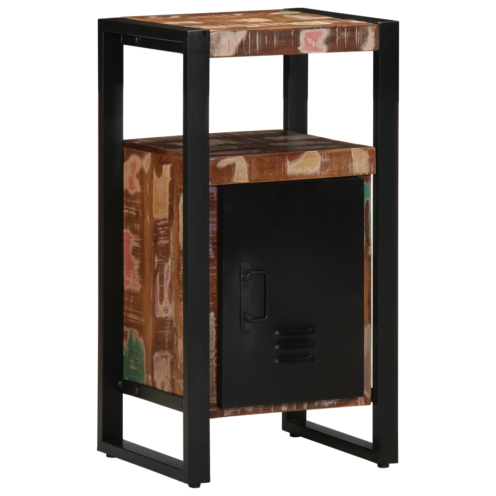 vidaXL Badmeubel Multikleur 40x35x75 cm Massief Hout Gerecycled
