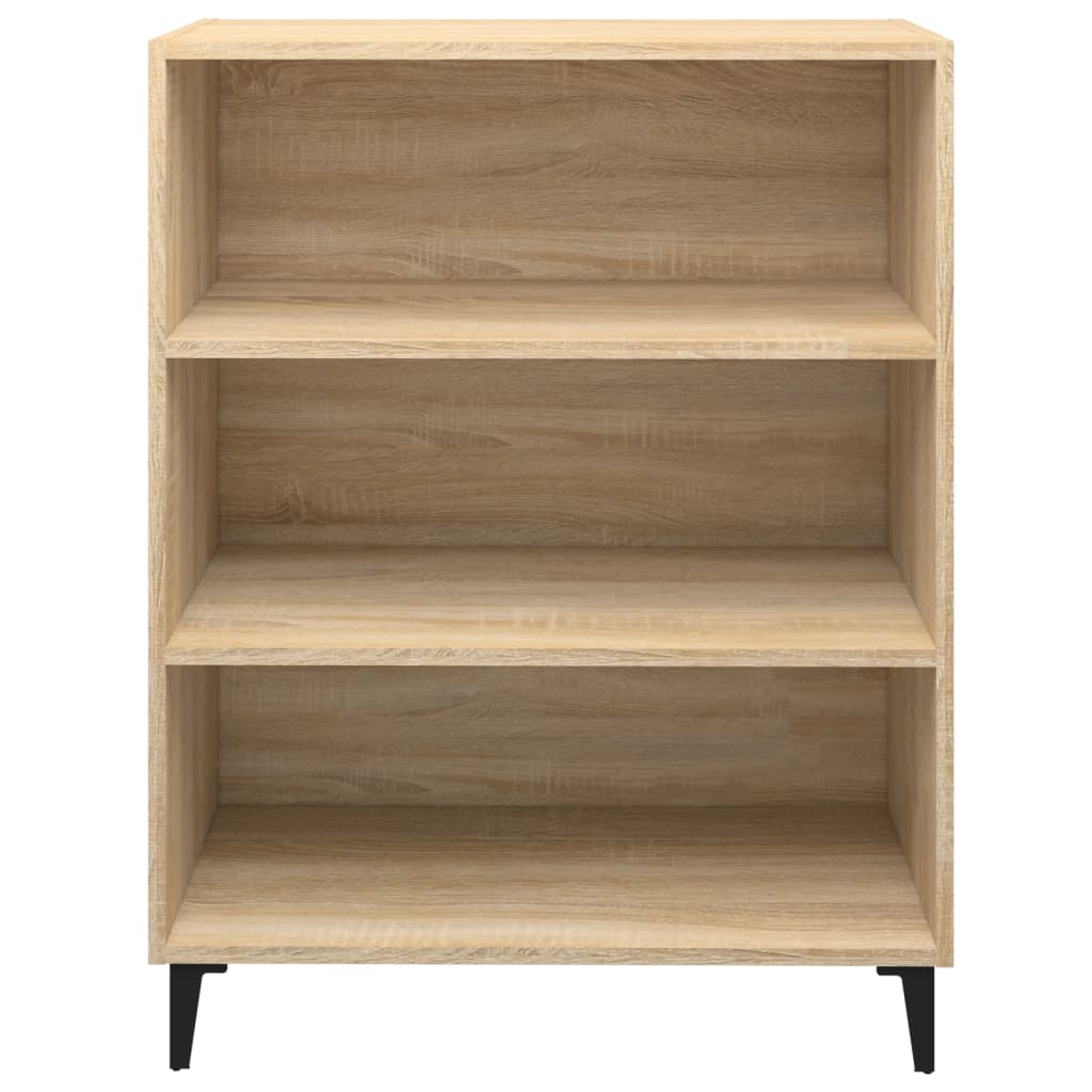 vidaXL Dressoir 69,5x32,5x90 cm bewerkt hout sonoma eikenkleurig