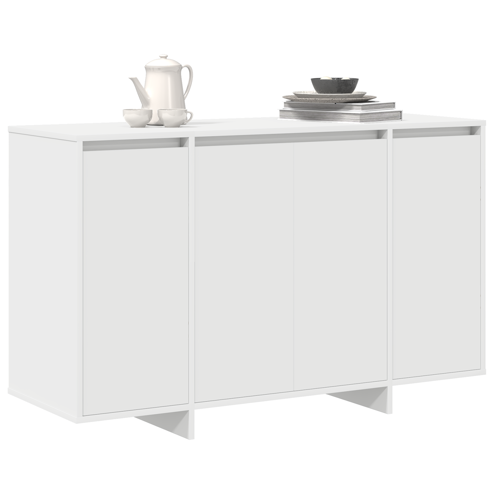 vidaXL Dressoir Wit 120x41x75 cm van Houtvezel
