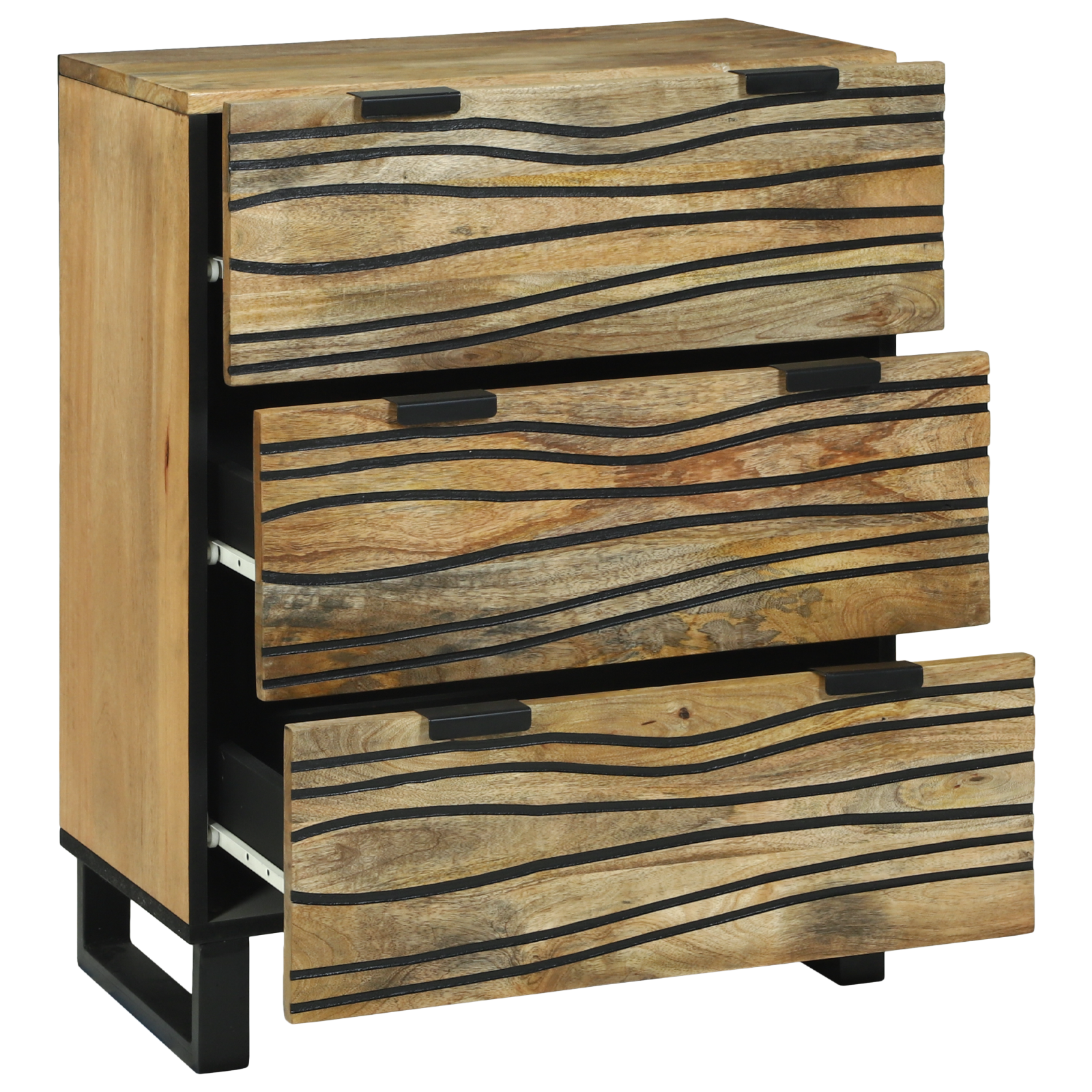 vidaXL Dressoir 60x33,5x75 cm van Massief Mangohout