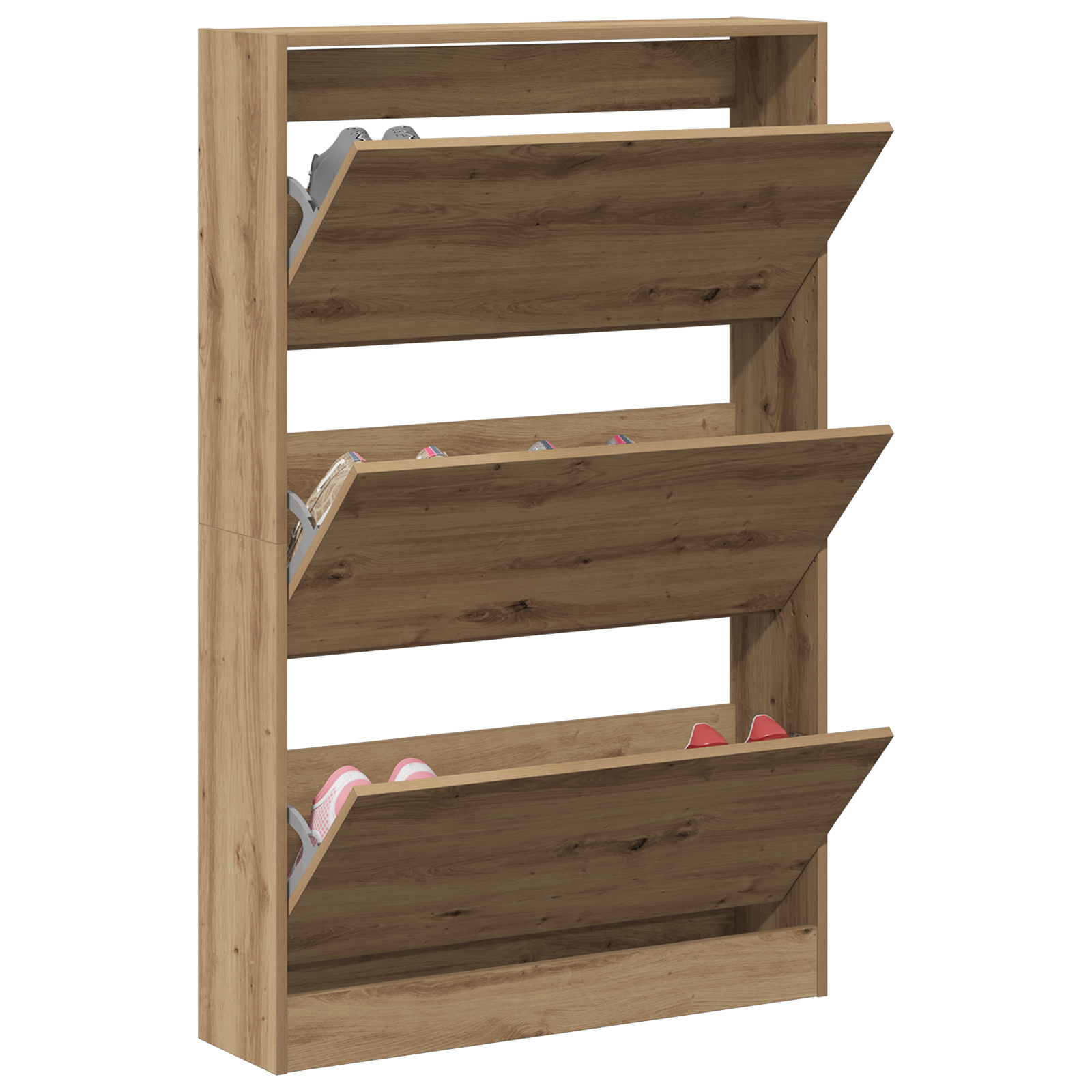vidaXL Schoenenkast Artisan Eik 80x21x125,5 cm Engineered Hout
