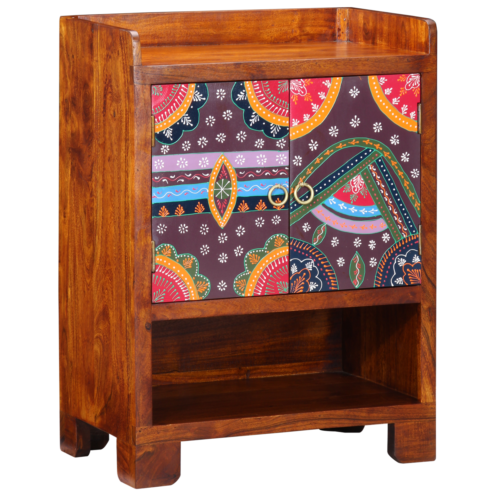 vidaXL Schoenenkast 55x35x75 cm massief acaciahout