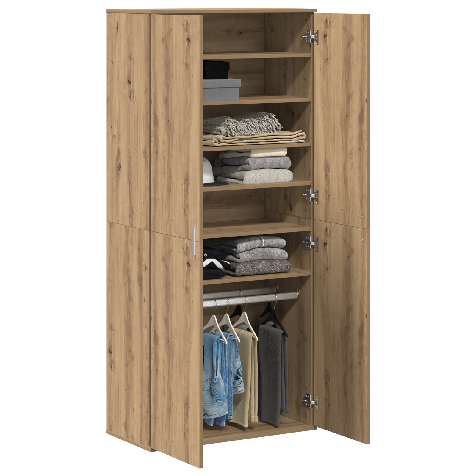 vidaXL Hoogkast Artisan Eiken 80x39x178 cm Engineered Hout