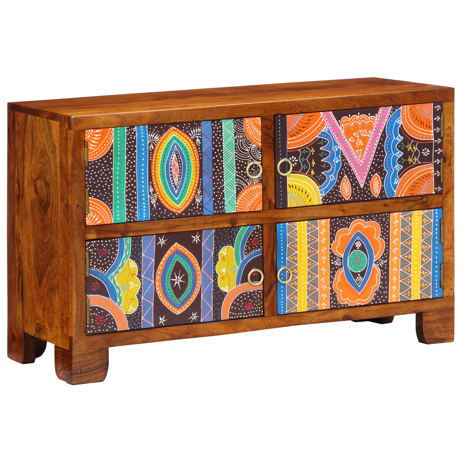 vidaXL Schoenenkast 90x35x55 cm Massief Acaciahout