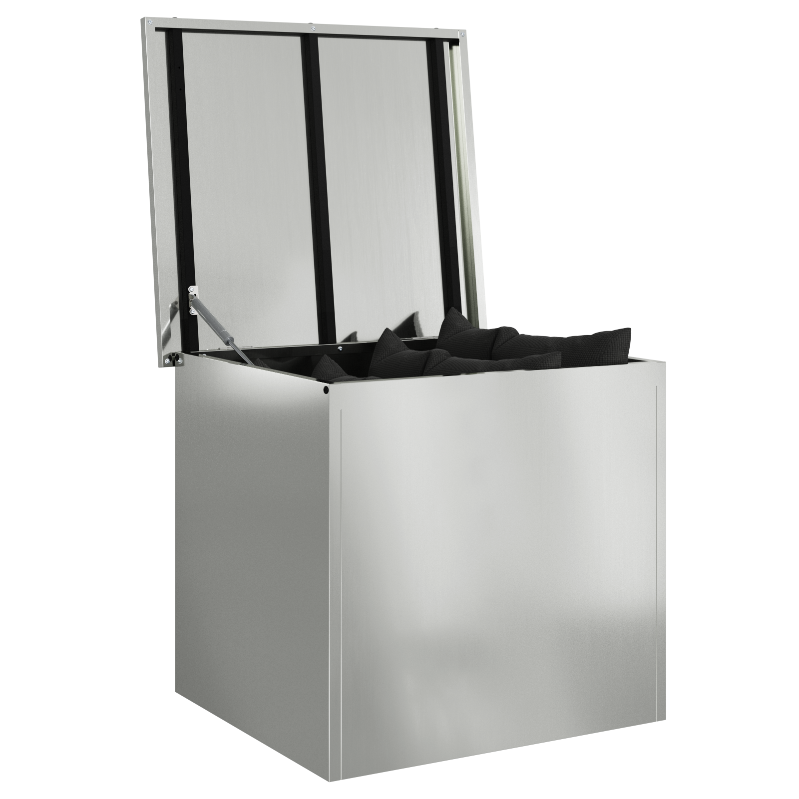 vidaXL Buitenopbergkist - 55x50,5x50 cm in Gegalvaniseerd Staal