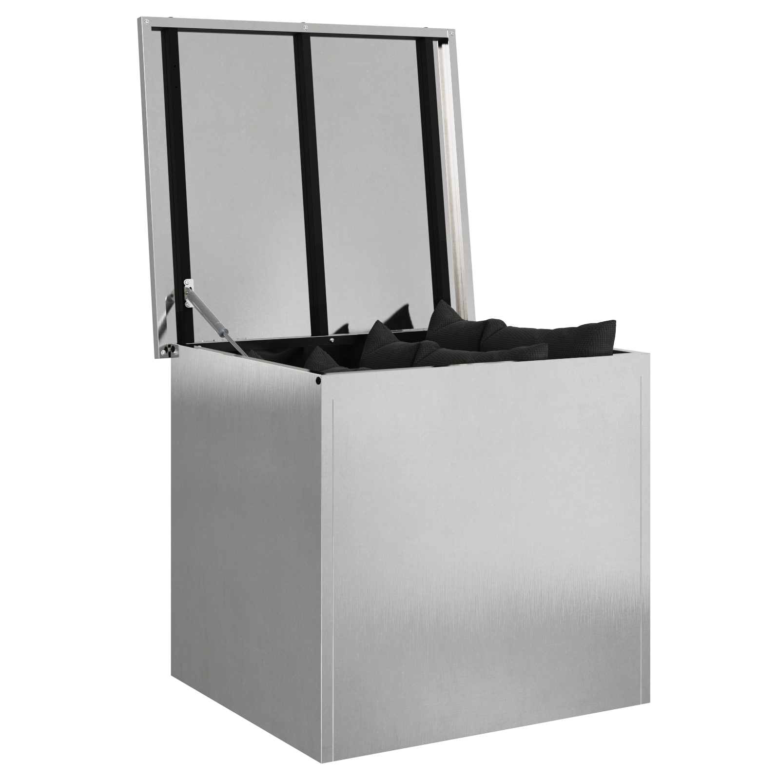 vidaXL Buitenopbergbox - Zilver - 55 x 50,5 x 50 cm - RVS