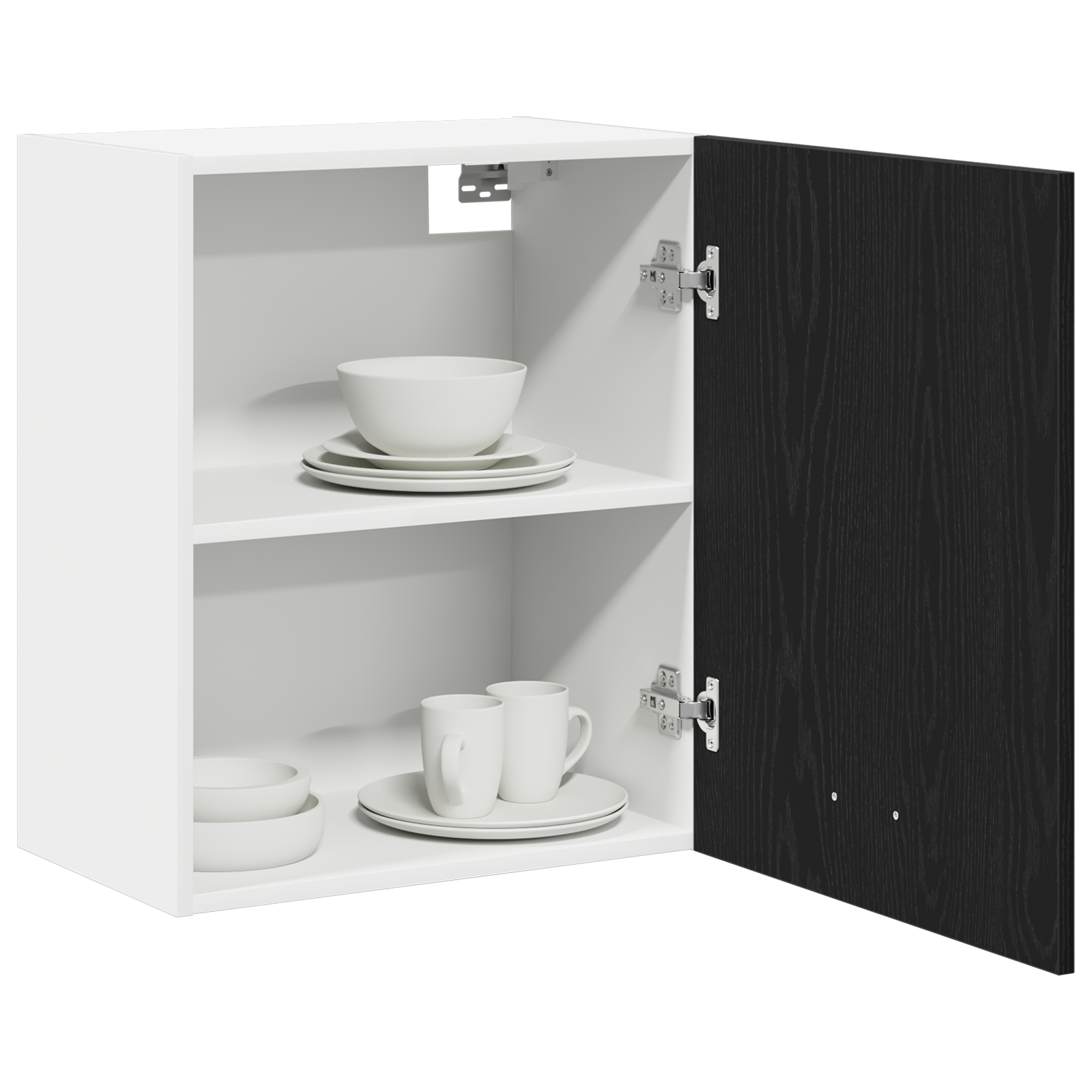 vidaXL Hangkasten - 2-Pack - Zwart Eiken, 100x31x60 cm - Van Engineered Hout