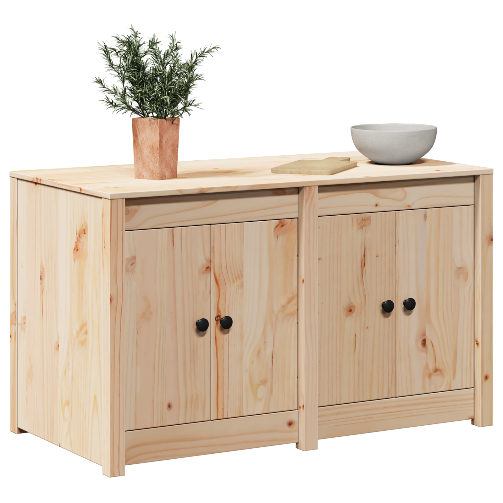 vidaXL Buitenkeuken Kast 106x55x64 cm Massief Grenenhout