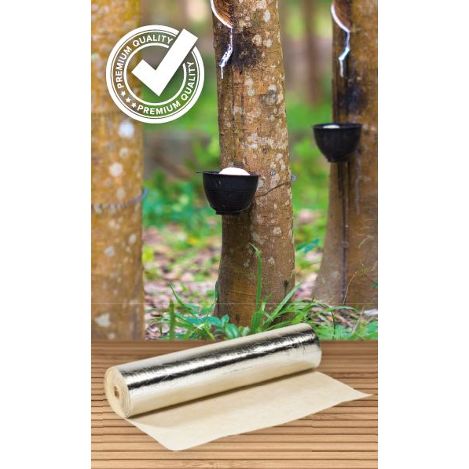 Maclean Products Maclean – Isosono Ondervloer – Rubber - Geluidsisolerend - 1x7,5m – 7,5 M²
