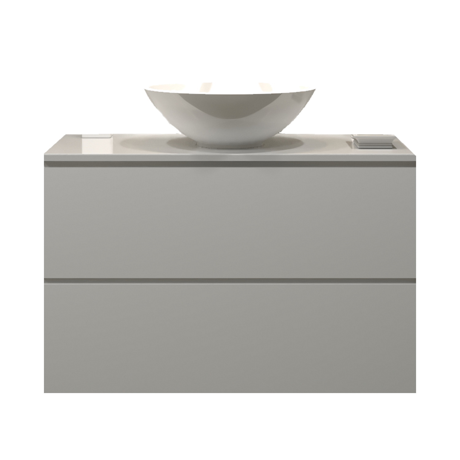 Gliss Design Badkamermeubelset Gliss Hermes 90 cm Hoogglans Wit Met Waskom