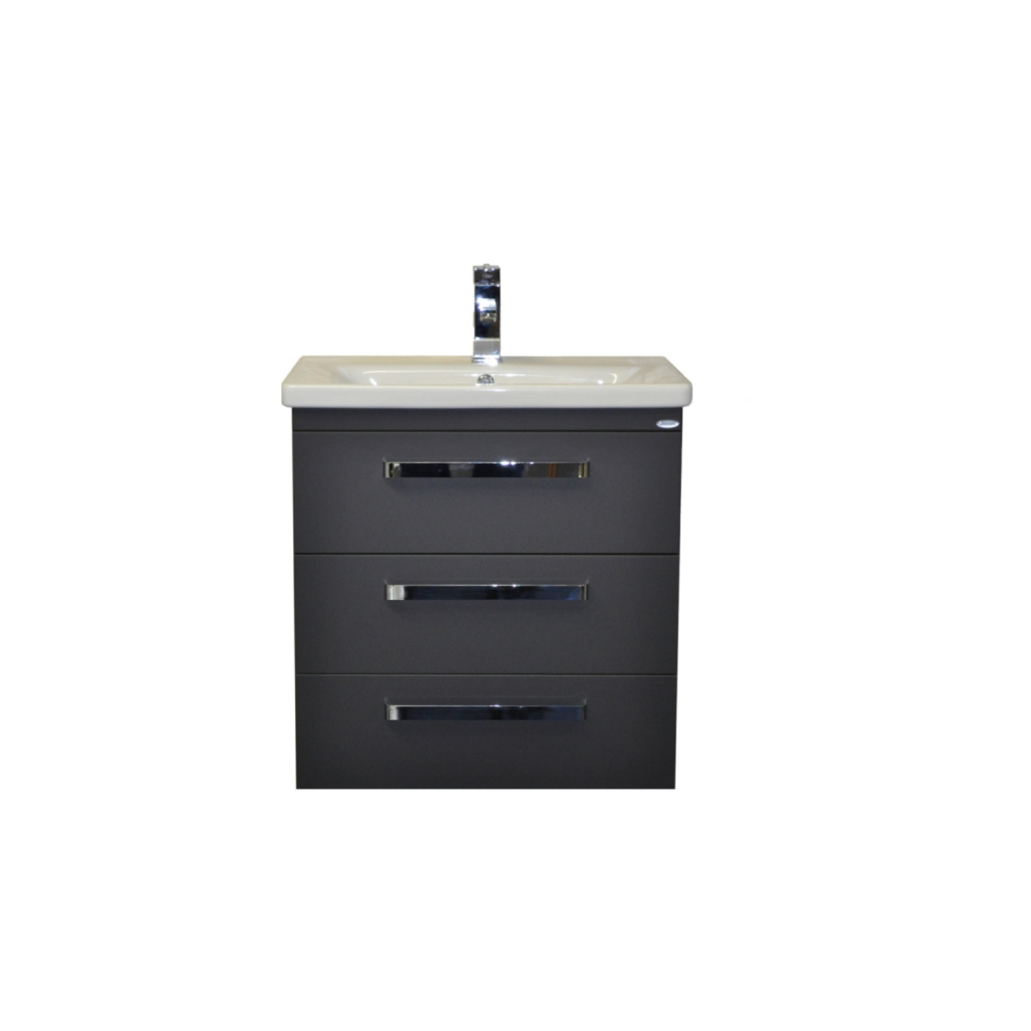 Sanicare Badkamermeubelset  Q10 3 Laden 65cm Truffel (spiegel optioneel)