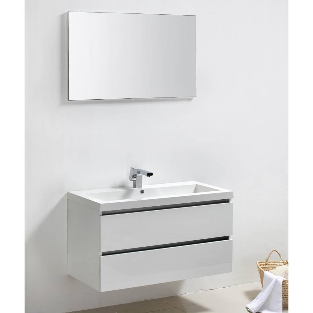 Aqua Splash Badkamermeubel Luna 100X47 Wit 