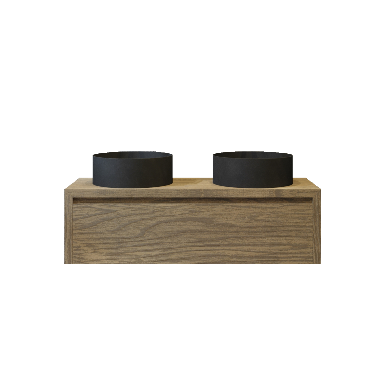 Gliss Design Badkamermeubelset Gliss Ares 120 cm Met Waskom Met 1 Lade Ash Grey