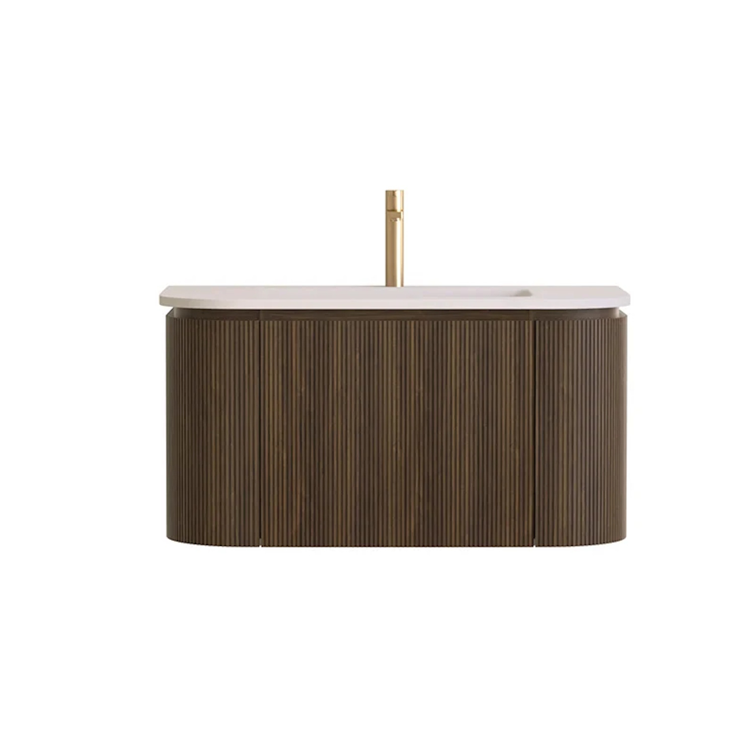 Sanilux Badmeubelset  Eleganza 80 cm 1 Kraangat Dark Walnut