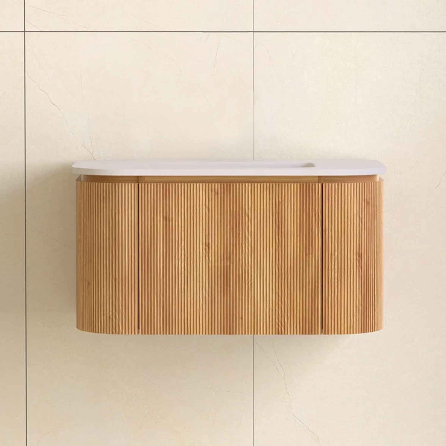 Sanilux Badmeubelset  Eleganza 80 cm Zonder Kraangat Acacia