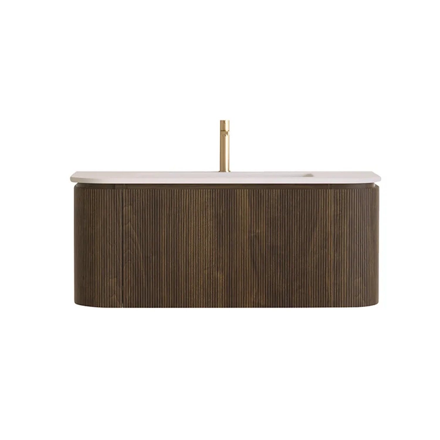 Sanilux Badmeubelset  Eleganza 100 cm 1 Kraangat Dark Walnut