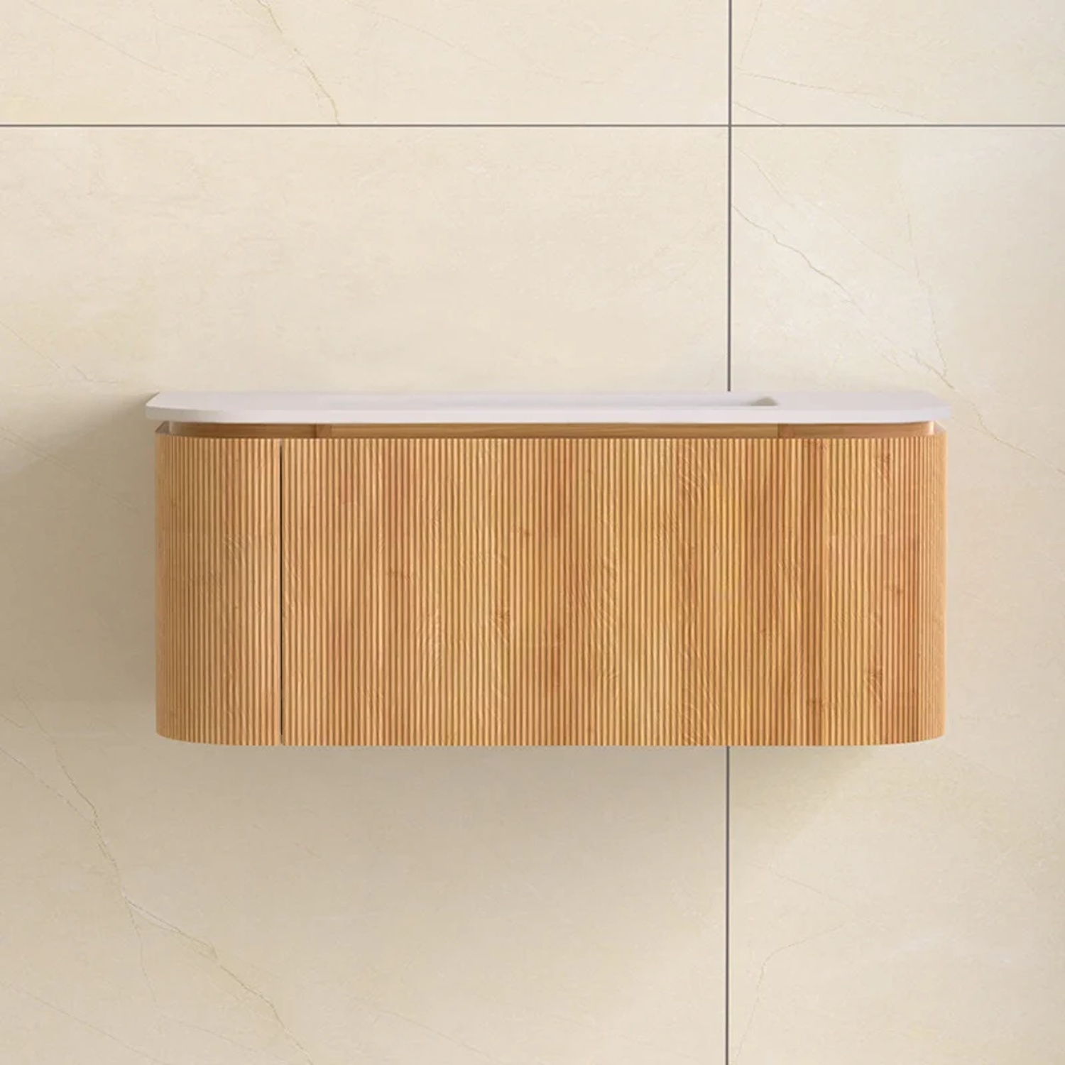Sanilux Badmeubelset  Eleganza 100 cm Zonder Kraangat Acacia
