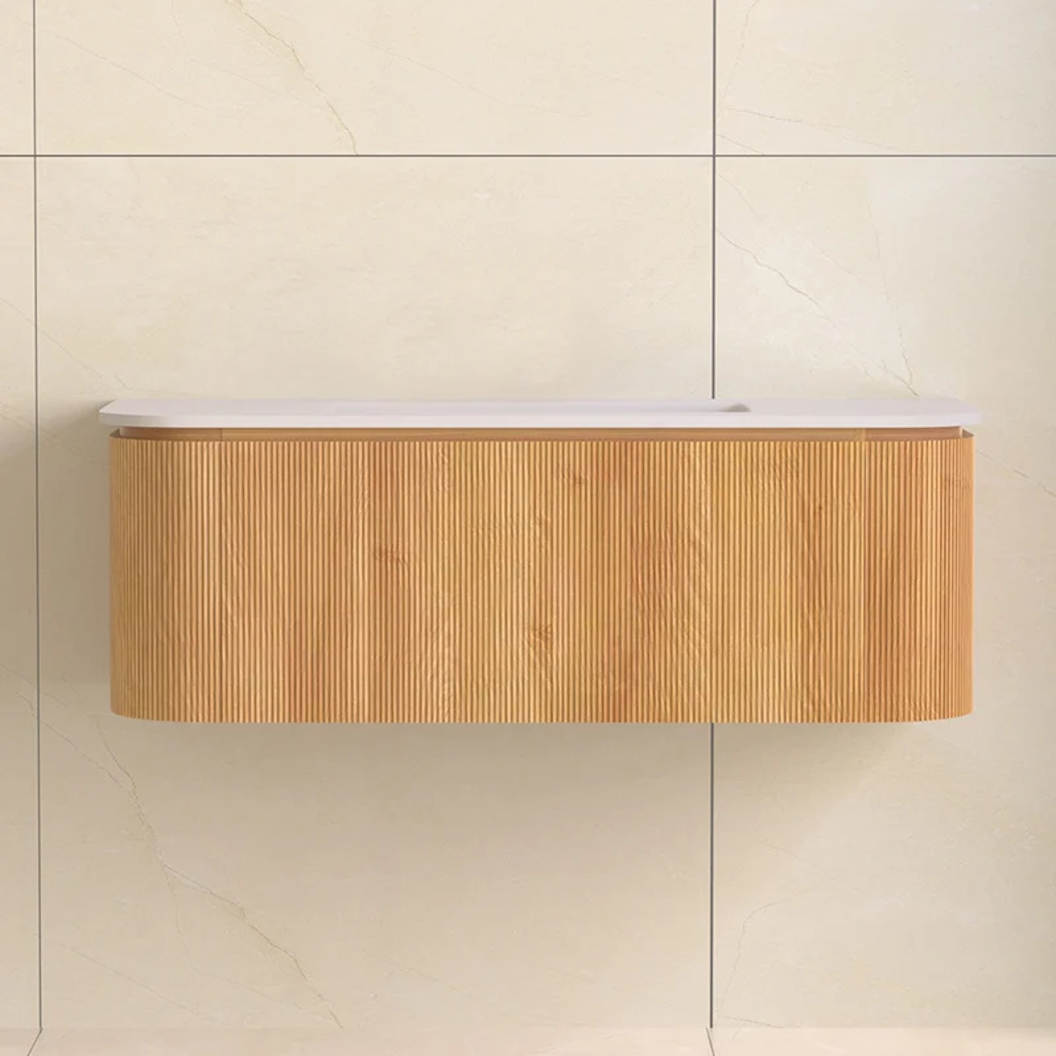 Sanilux Badmeubelset  Eleganza 120 cm Zonder Kraangat Acacia