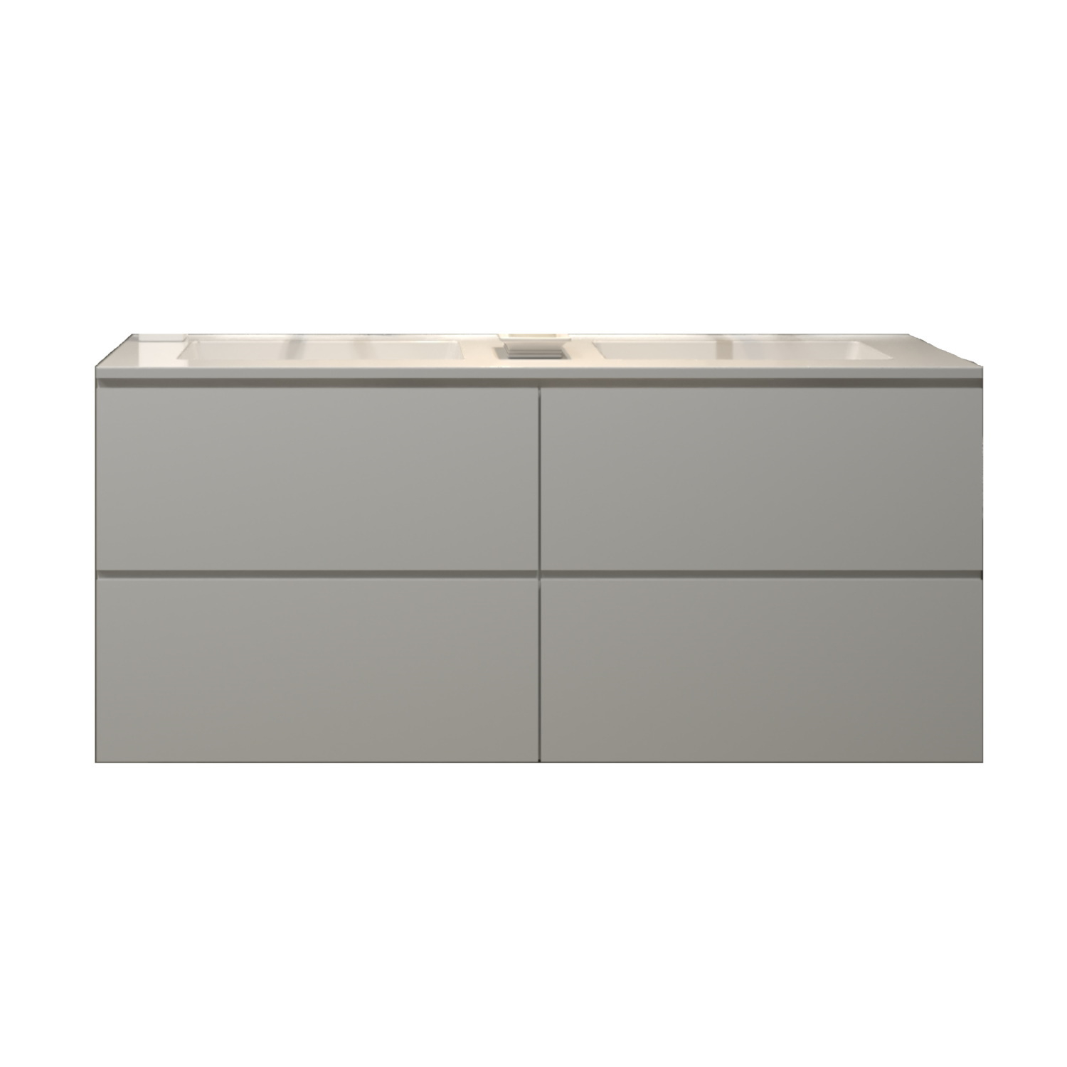 Gliss Design Badkamermeubelset Gliss Zeus 120 cm Hoogglans Wit