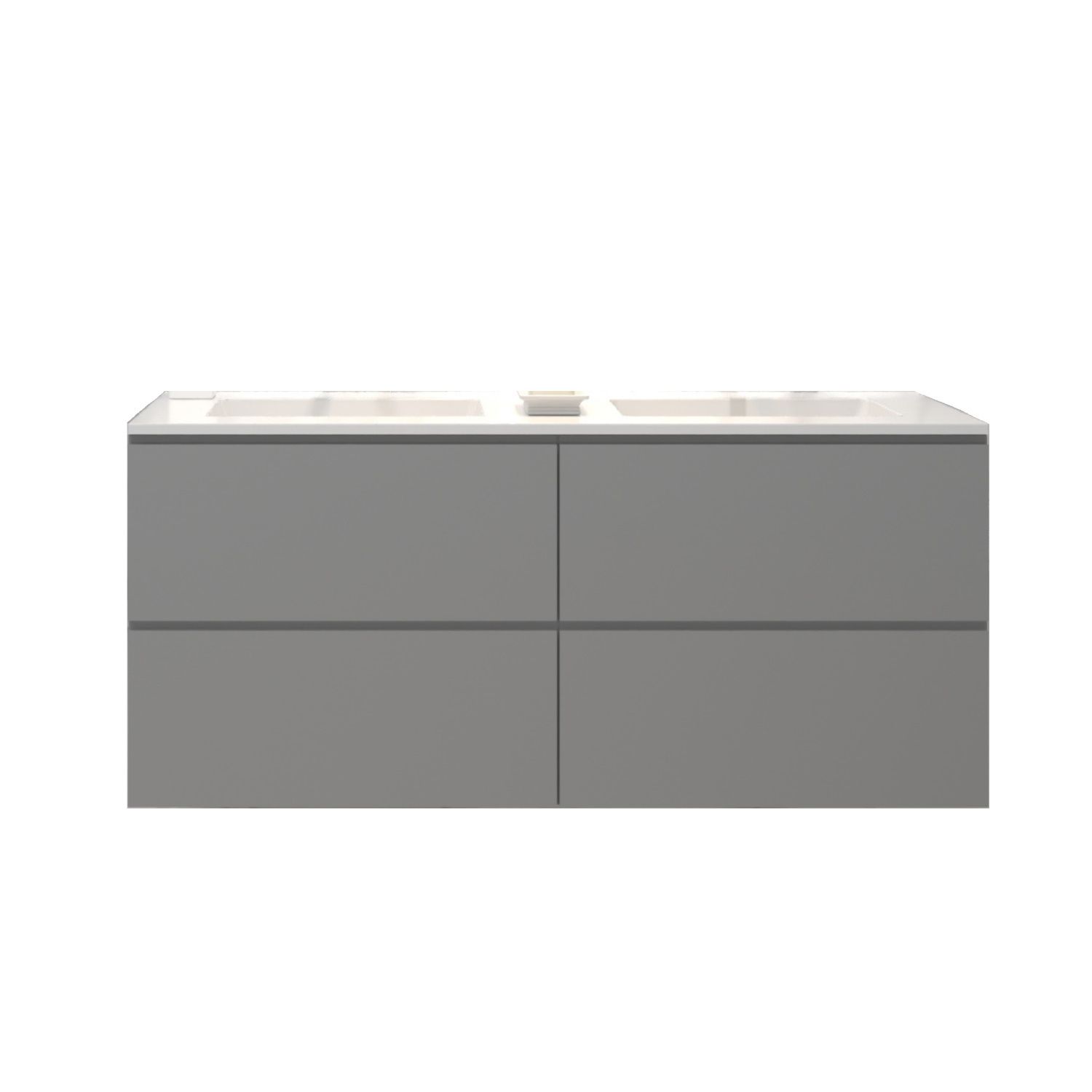 Gliss Design Badkamermeubelset Gliss Zeus 120 cm Beton Grijs