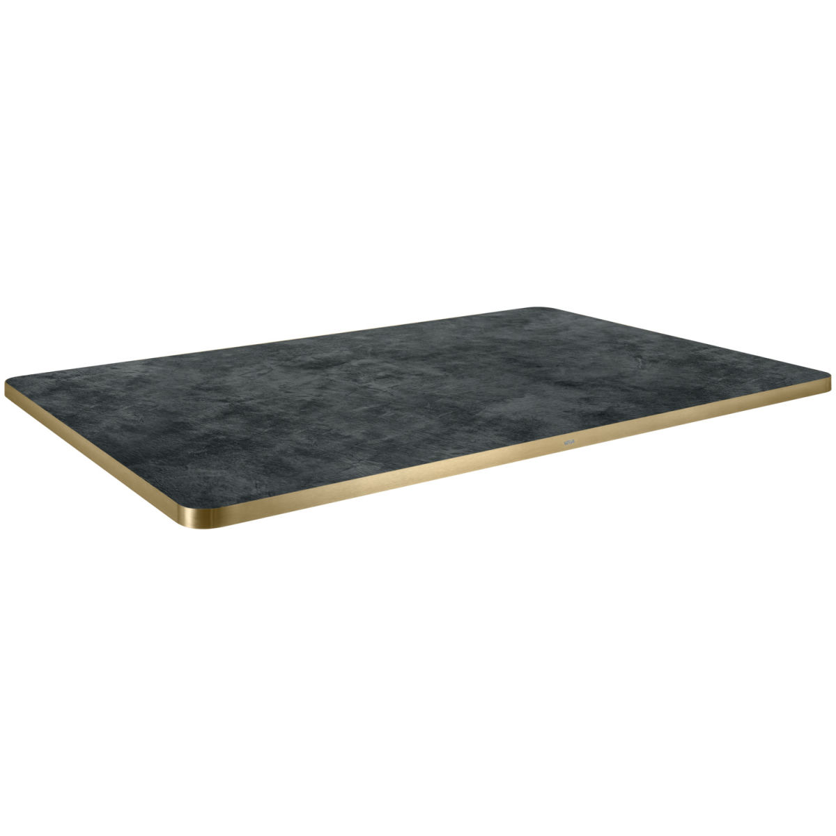 Vega Tafelblad Marvani rechthoekig; 120x80x2.5 cm (LxBxH); goud/zwart; rechthoekig