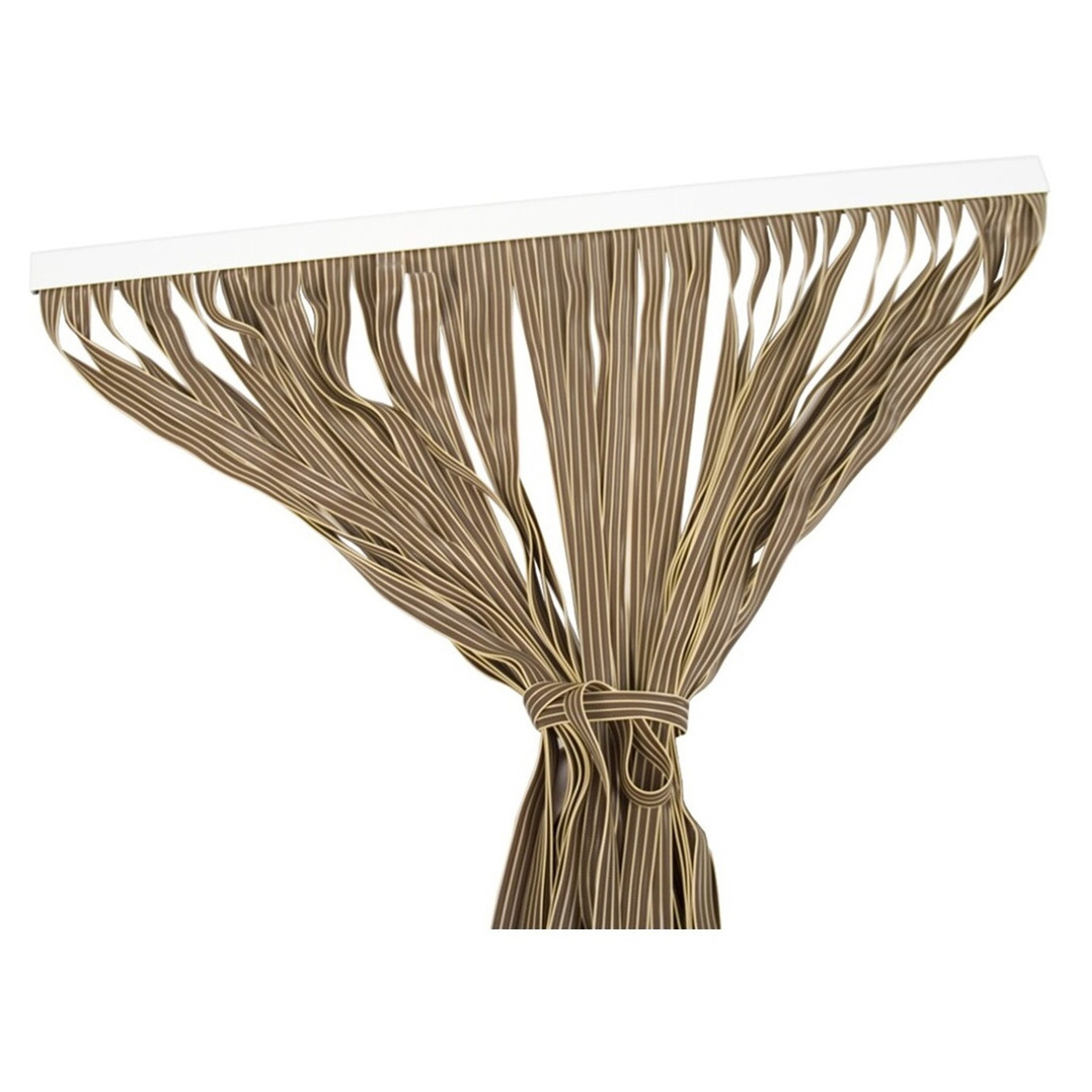 Gerimport Vliegen/insecten gordijn - 90 x 210 cm - zand - polyester -