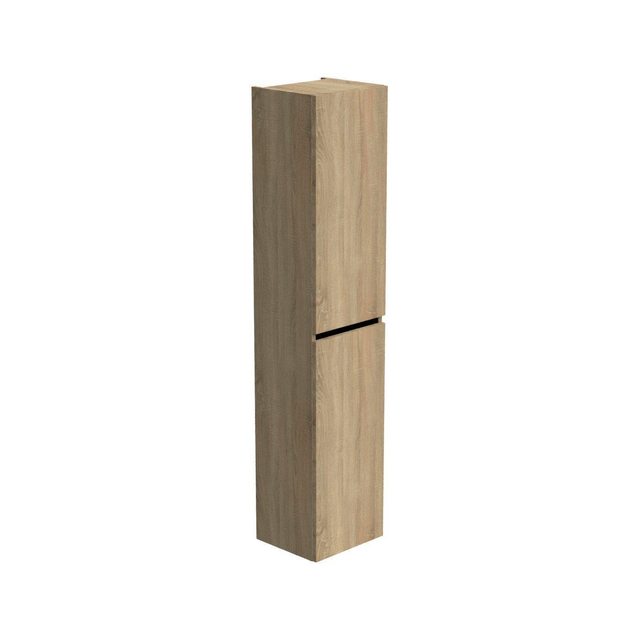 Thebalux hoge kast 165x35x29 2x dichte deur 1x greeplijst mat zwart links draaiend t.b.v. Type 1/3/5/9 7TY35075CB