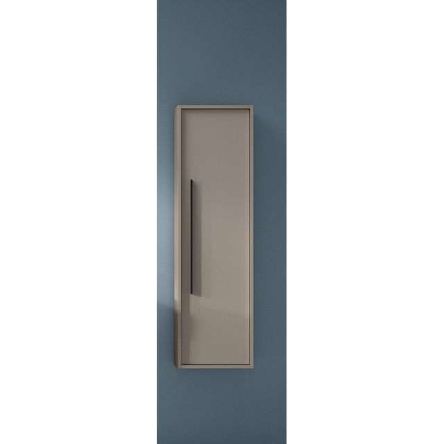 Adema Prime Essential Hoge Kast - 120x34.5x28.2cm - 1 deur - taupe - MDF AQUA_HIGH_CABINET_Quarzo