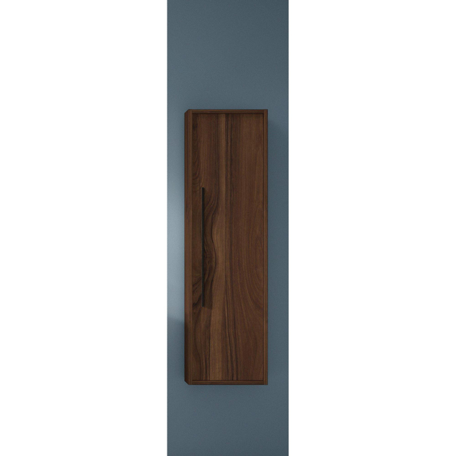 Adema Prime Essential Hoge Kast - 120x34.5x28.2cm - 1 deur - noten - MDF AQUA_HIGH_CABINET_Valenti