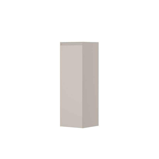 Ink Badkamerkast - 35x35x106cm - 1 deur - ls en rechtsdraaiend - greeploos - MDF lak Mat kasjmier grijs 1240568