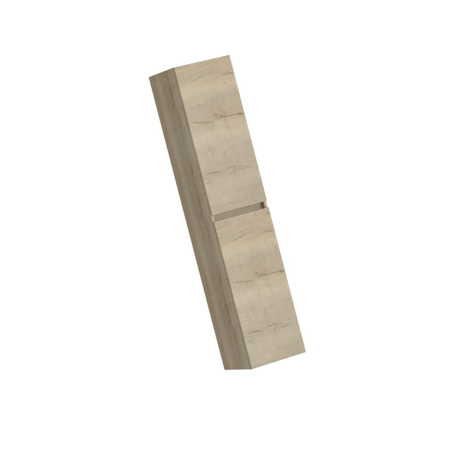 HR Badmeubelen Hoge Kast - 35x35x170cm - 2 deuren - rechtsdraaiend - greeploos - nebraska eiken 75105700024