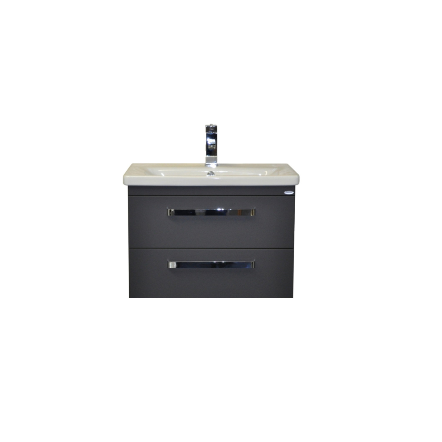 Sanicare Badkamermeubelset  Q10 2 Laden 65cm Truffel (spiegel optioneel)