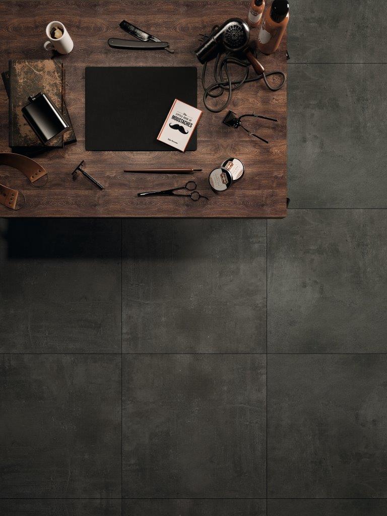 Barney & Stones|Barney Stones & Tiles Vloertegel Stark Graphite 60x60 rect antraciet