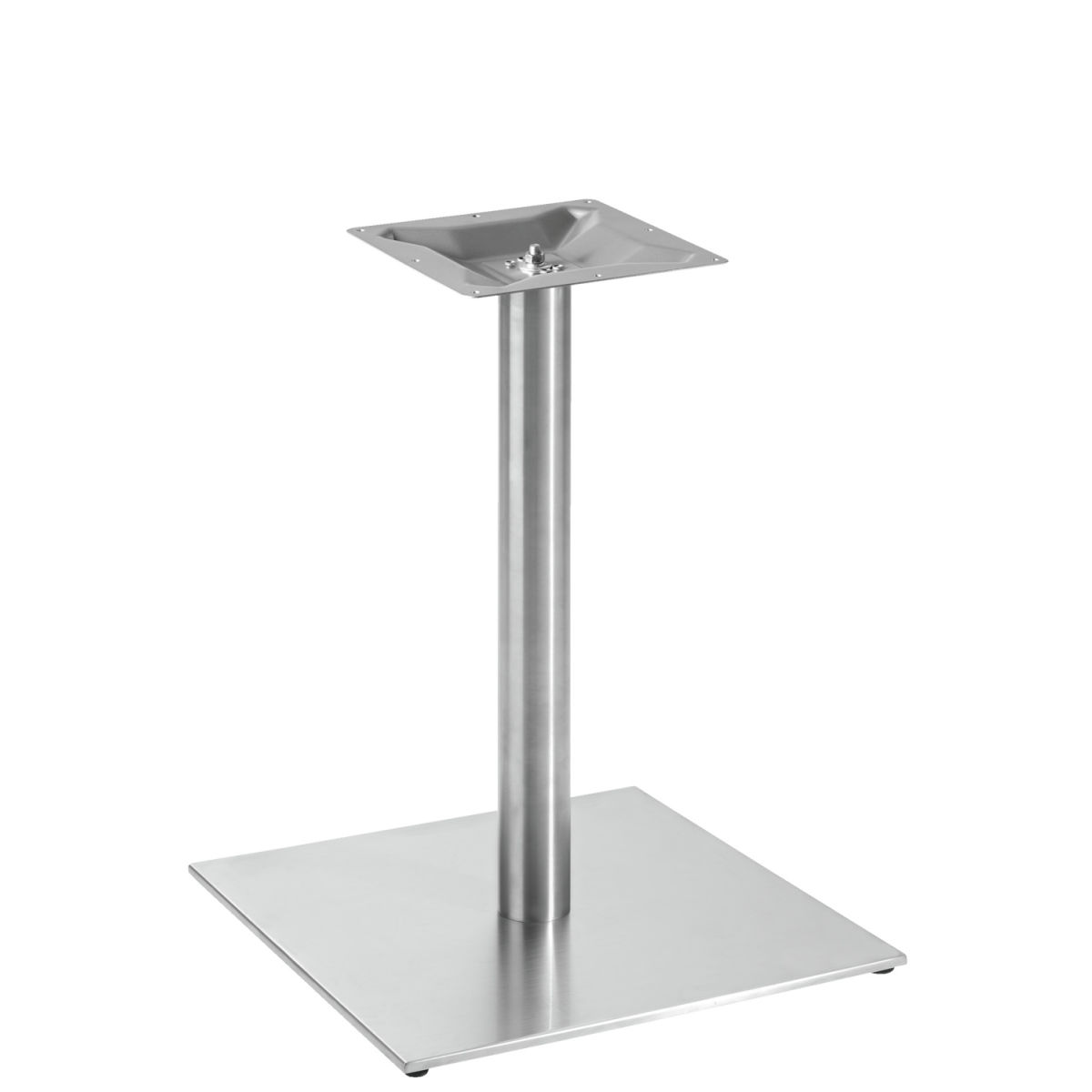 Vega Tafelpoot 72 cm Argento vierkant; 55x55x72 cm (BxLxH); zilver; vierkant