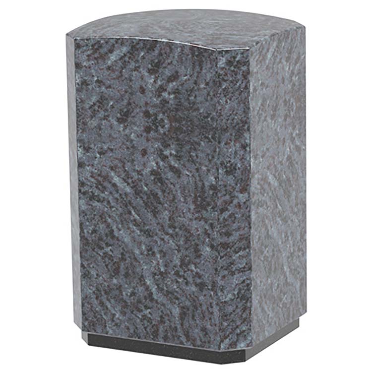 Urnwebshop Grote Granieten Dome Urn Mass-Blue (3 liter)