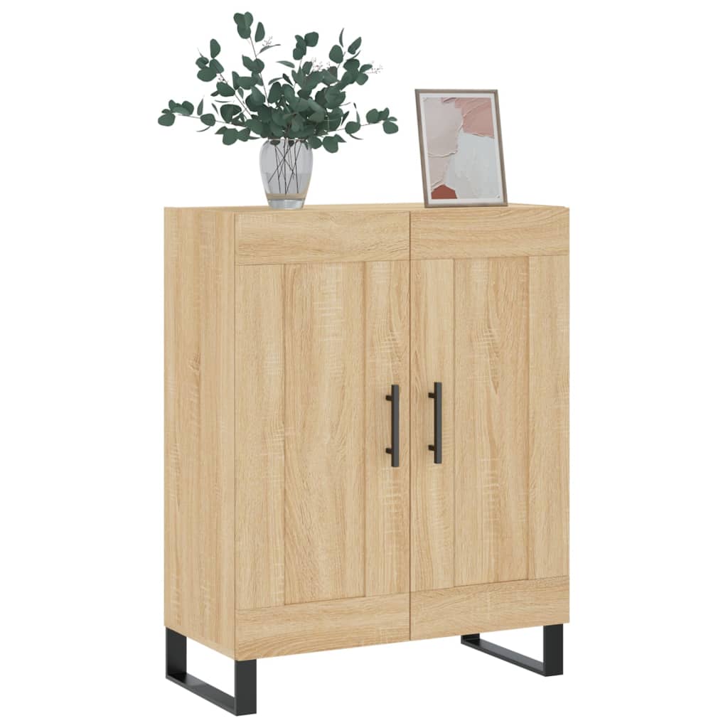 vidaXL Dressoir 69,5x34x90 cm bewerkt hout sonoma eikenkleurig