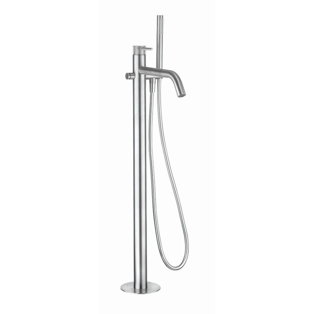 Crosswater 3ONE6 Staande Badkraan - vrijstaand - 90.5cm hoog - staafhanddouche - RVS TS416FS