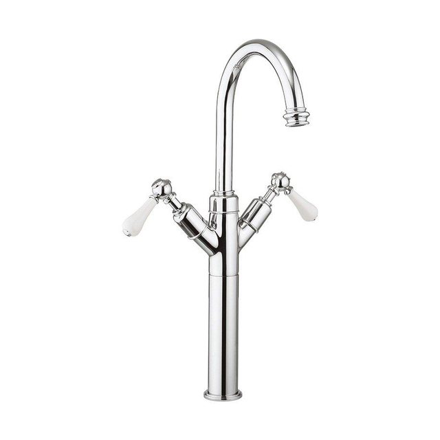 Crosswater Belgravia Keukenkraan - hoogte 46.5cm - uitloop 16.8cm - hendel - chroom BL118DNC_LV