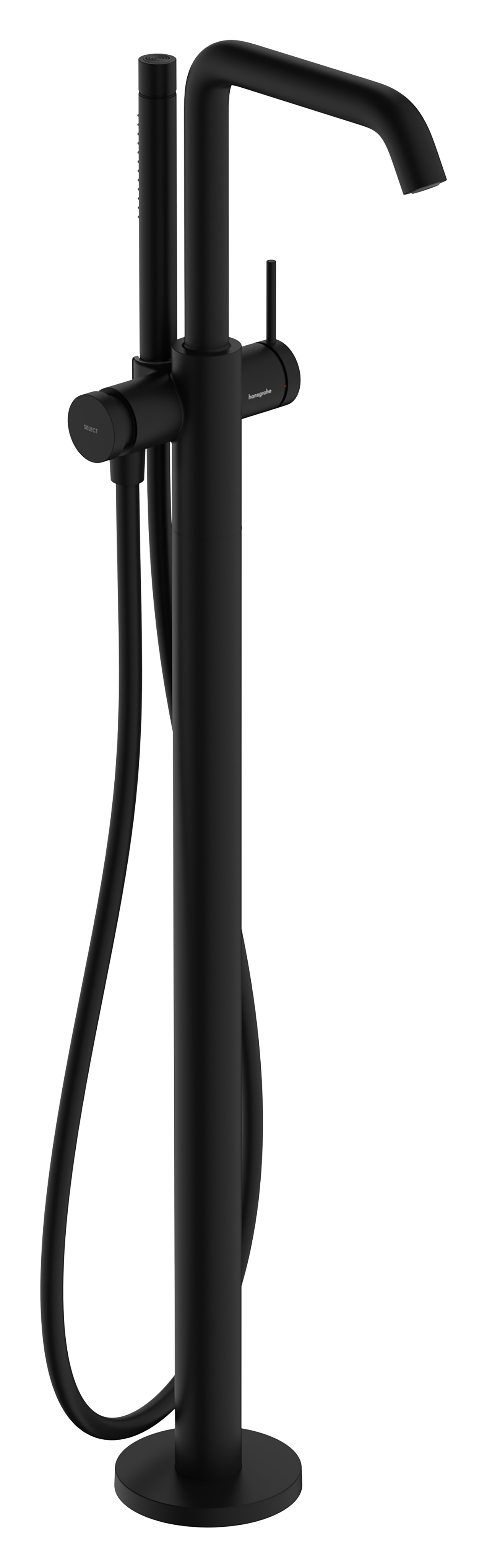 Hansgrohe Tecturis S ééngreeps badmengkraan vloergemonteerd, mat zwart