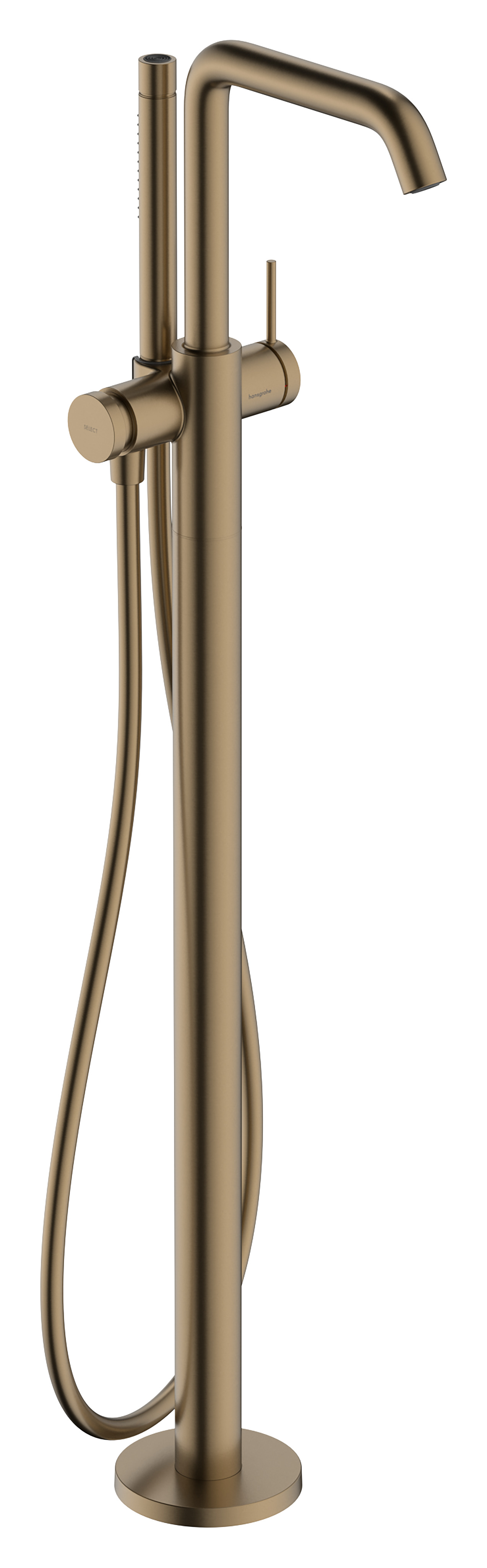 Hansgrohe Tecturis S ééngreeps badmengkraan vloergemonteerd, Brushed Bronze