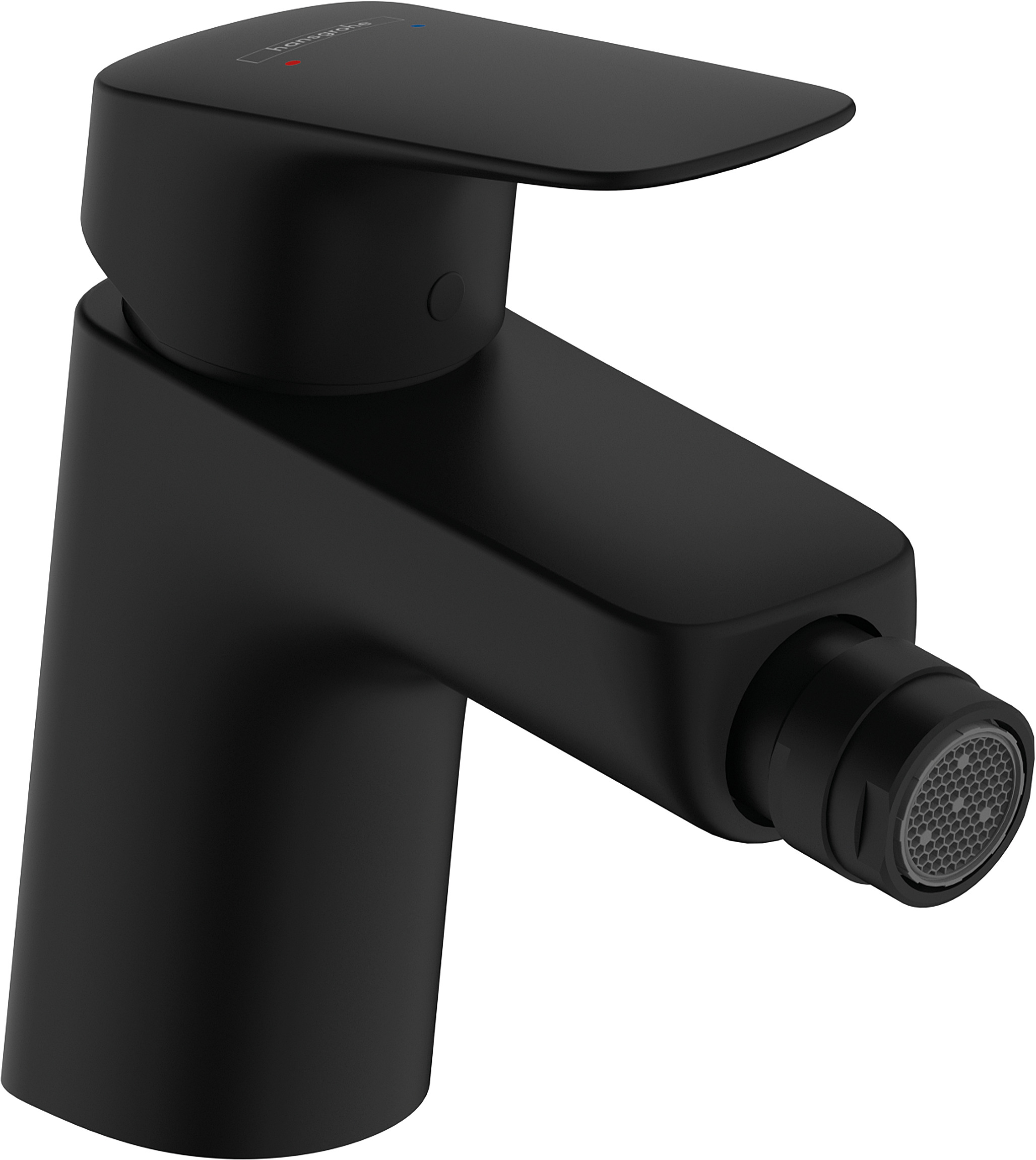 Hansgrohe Logis ééngreeps bidetmengkraan 70 met PopUp trekwaste, mat zwart