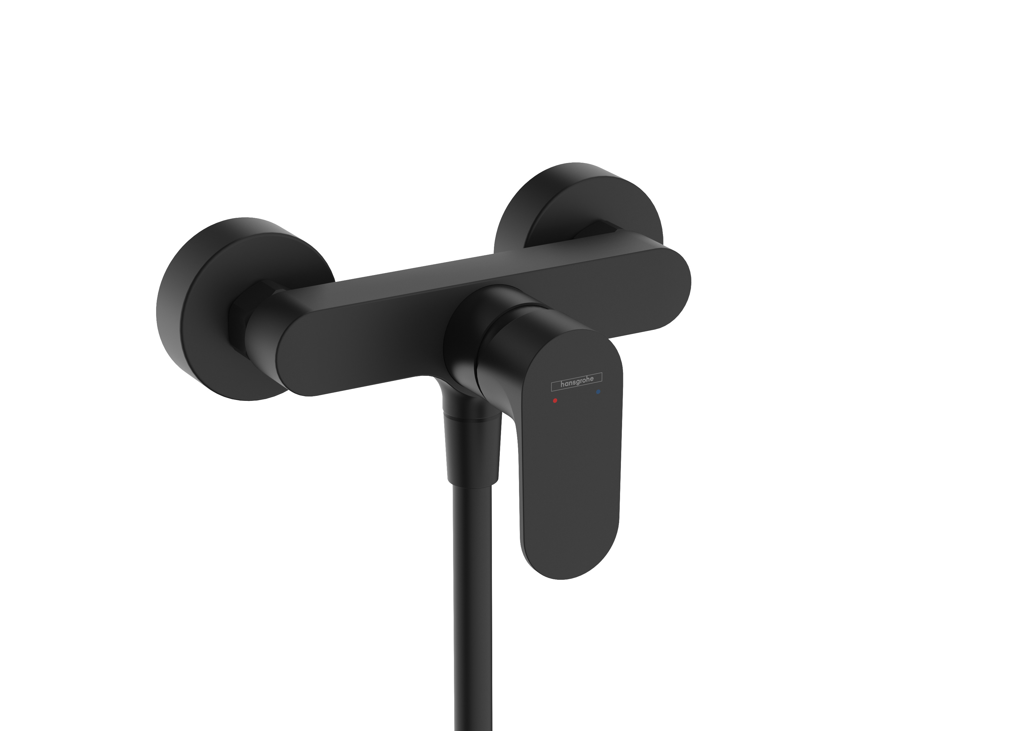 Hansgrohe Rebris S ééngreeps douchemengkraan opbouw met 2 flow rates, mat zwart