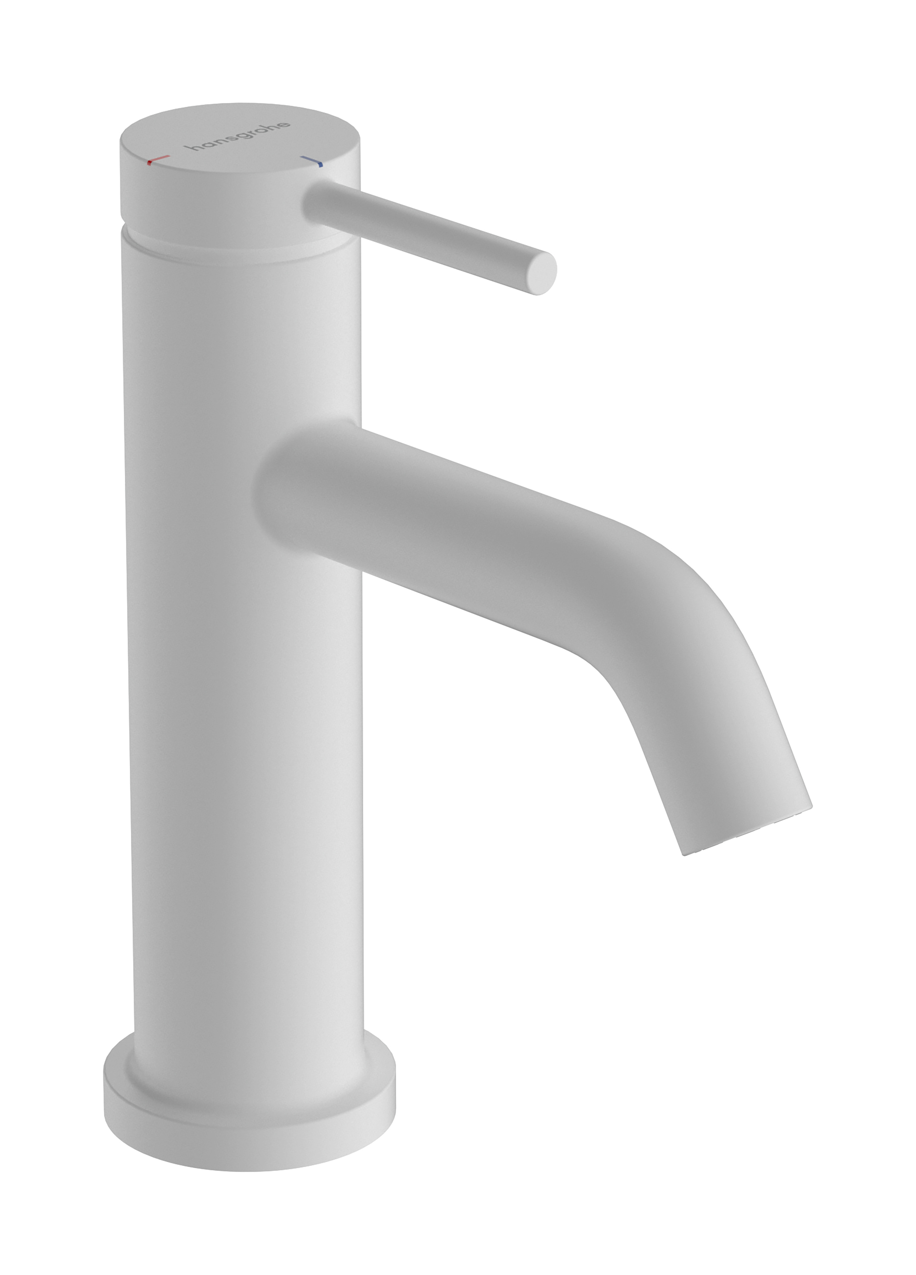 Hansgrohe Tecturis S ééngreeps wastafelkraan 80 CoolStart met PopUp trekwaste, mat wit