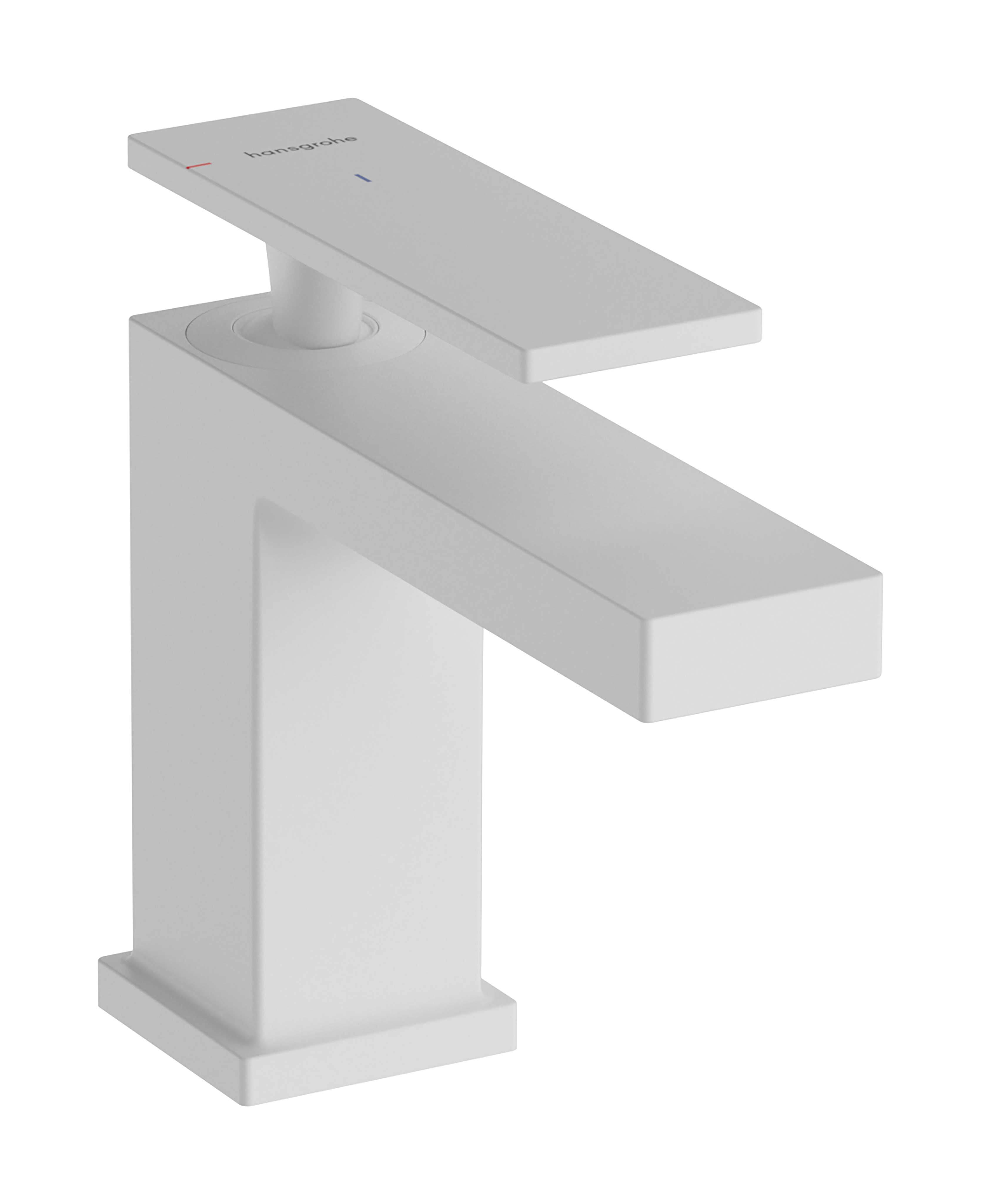 Hansgrohe Tecturis E 80 CoolStart ééngreeps wastafelmengkraan met PopUp trekwaste, mat wit